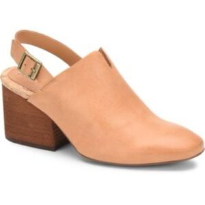 Korks Kork-Ease Rayleigh Tan Leather Slingback Clog Sandals size 7